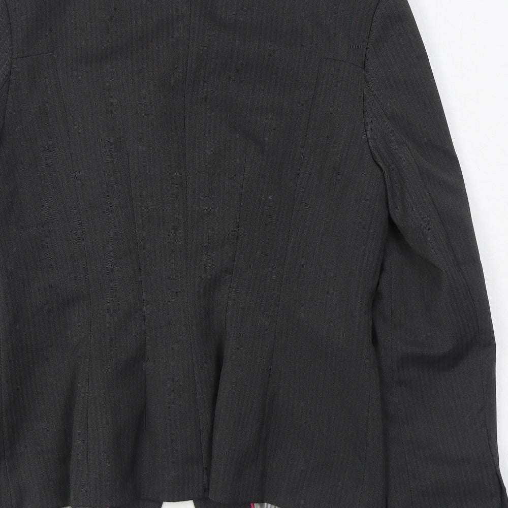 NEXT Womens Grey Jacket Blazer Size 14 Button