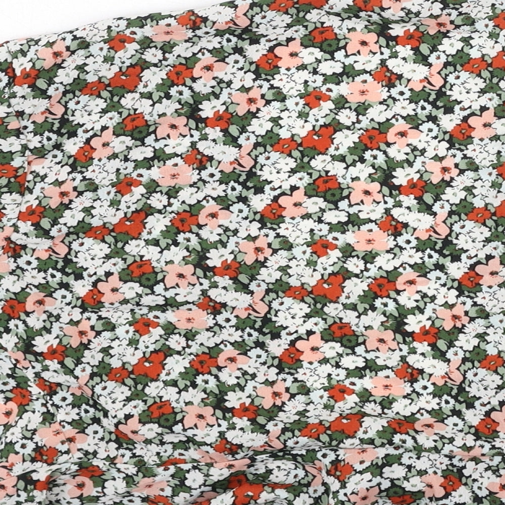 SheIn Womens Multicoloured Floral Polyester Blouse Size S V-Neck