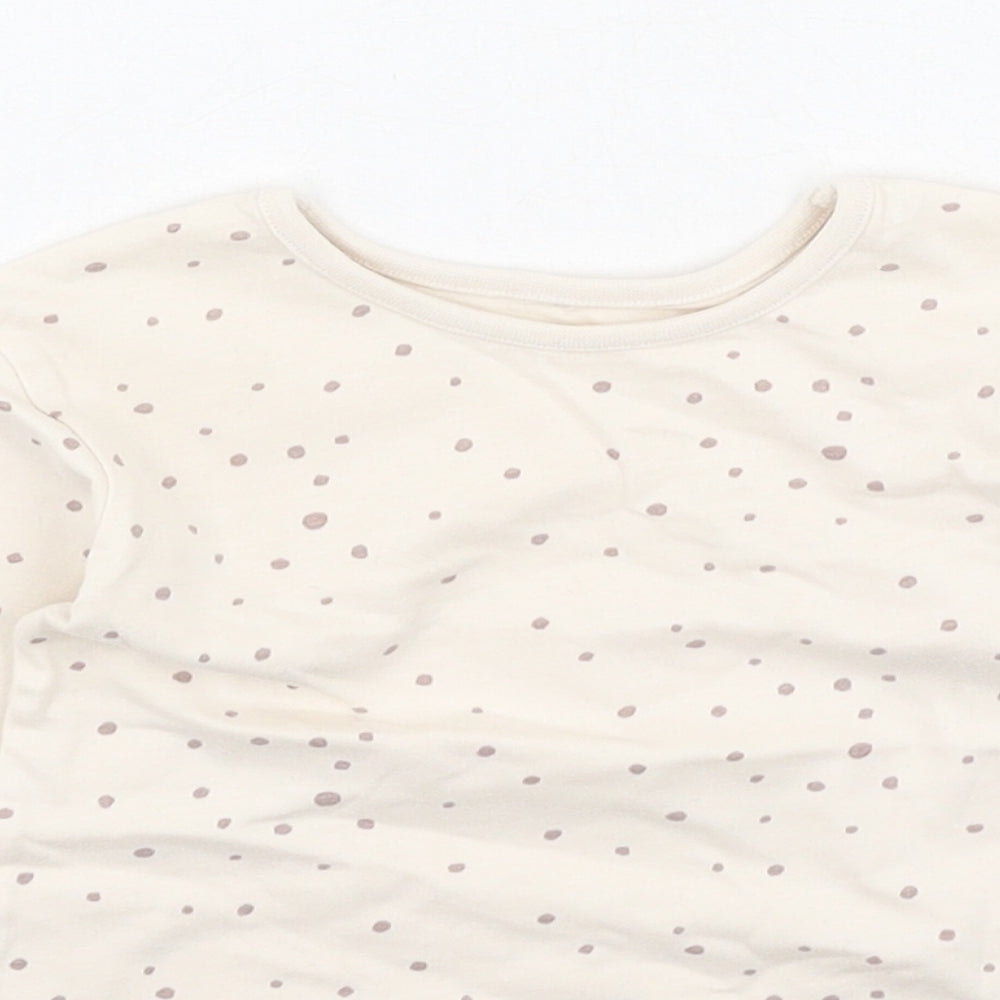 George Girls Multicoloured Polka Dot Cotton Basic Casual Size 6-9 Months Round Neck