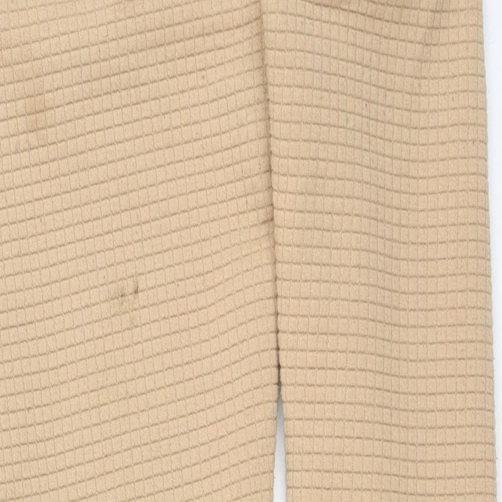 Dunnes Stores Womens Brown Polyester Jogger Trousers Size 25 in L25 in Regular