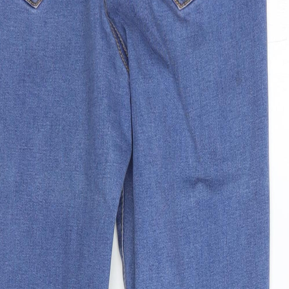 Denim Co. Womens Blue Cotton Skinny Jeans Size 10 L27 in Regular Button