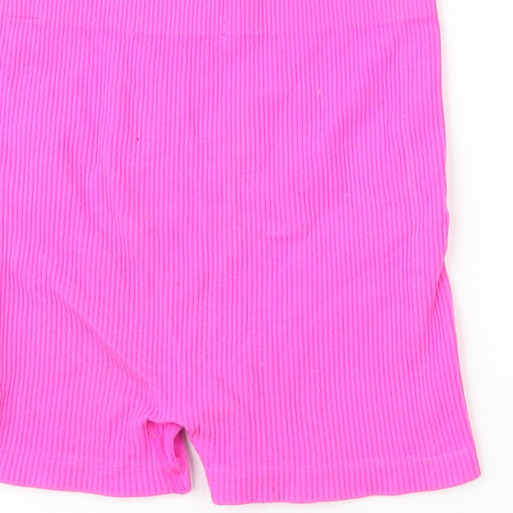 Dunnes Womens Pink Polyester Sweat Shorts Size XS L4 in Regular
