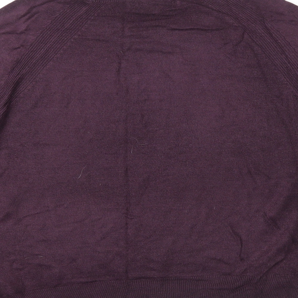 Marks & Spencer Womens Purple Acrylic Pullover Sweatshirt Size 12