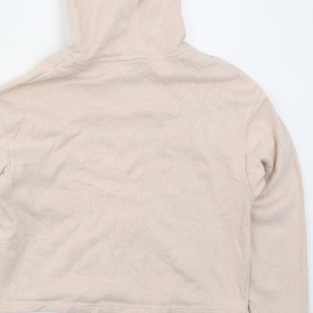 H&M Womens Pink Cotton Pullover Hoodie Size S Pullover