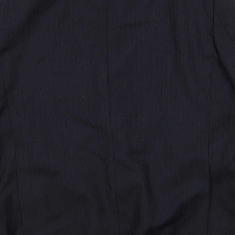 Wellington Mens Black Polyester Jacket Suit Jacket Size 44
