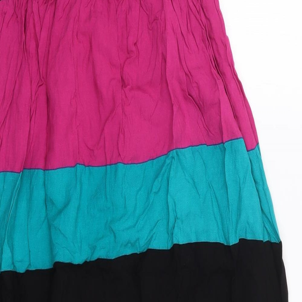 Per Una Womens Multicoloured Striped Polyester Maxi Size S Halter Pullover