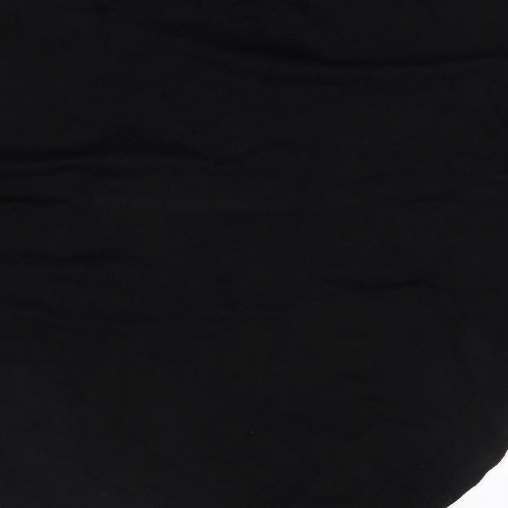 Paramour Womens Black V-Neck Viscose Cape Jumper One Size