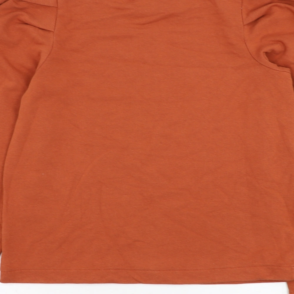 NEXT Womens Orange Cotton Pullover Sweatshirt Size XS Pullover