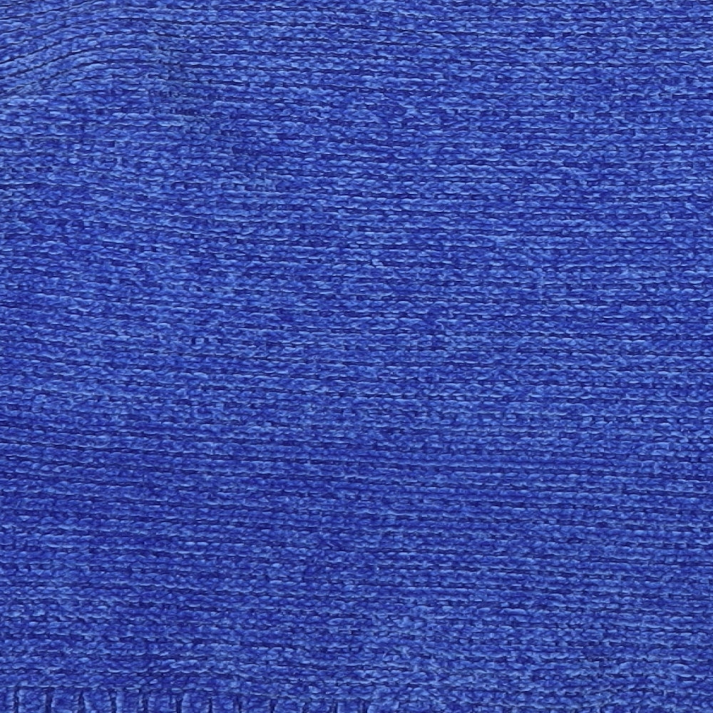lefties Womens Blue Mock Neck Polyester Pullover Jumper Size M