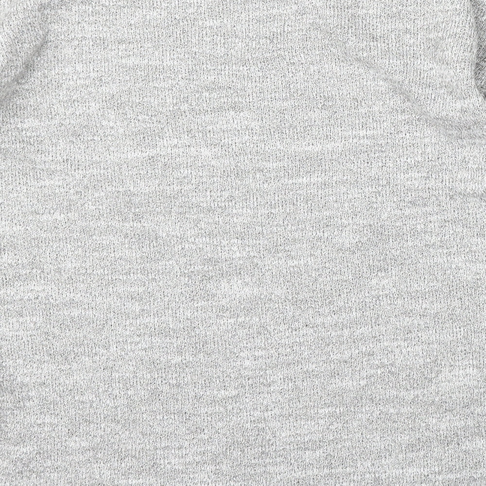 Topshop Womens Grey Round Neck Polyester Pullover Jumper Size 8