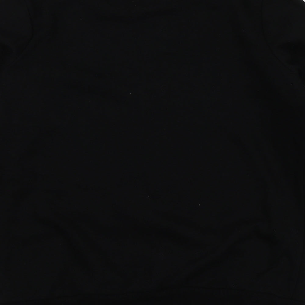 F&F Womens Black Geometric Polyester Pullover Hoodie Size 10