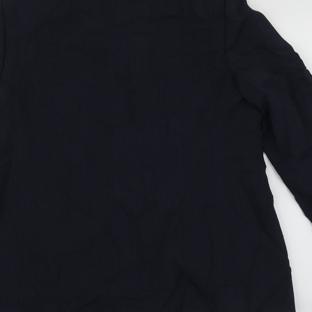 Marks & Spencer Womens Blue Polyester Jacket Suit Jacket Size L