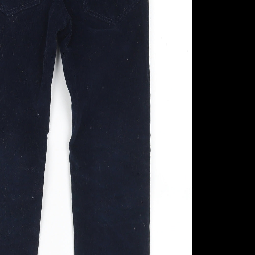 Dunnes Stores Boys Blue Cotton Chino Trousers Size 5 Years Regular Button