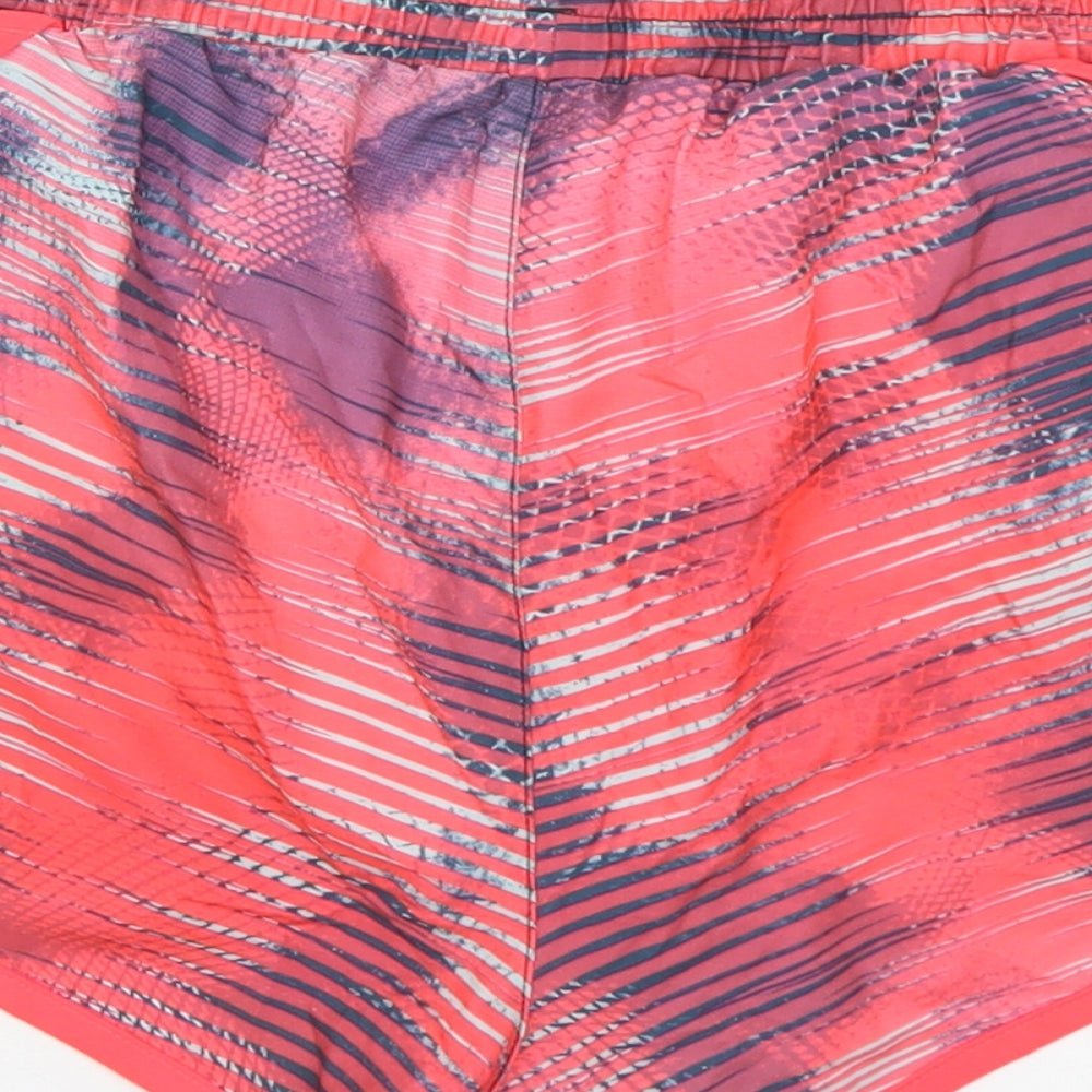Under Amour Womens Multicoloured Geometric Polyester Hot Pants Shorts Size S L3 in Regular - Swim Shorts