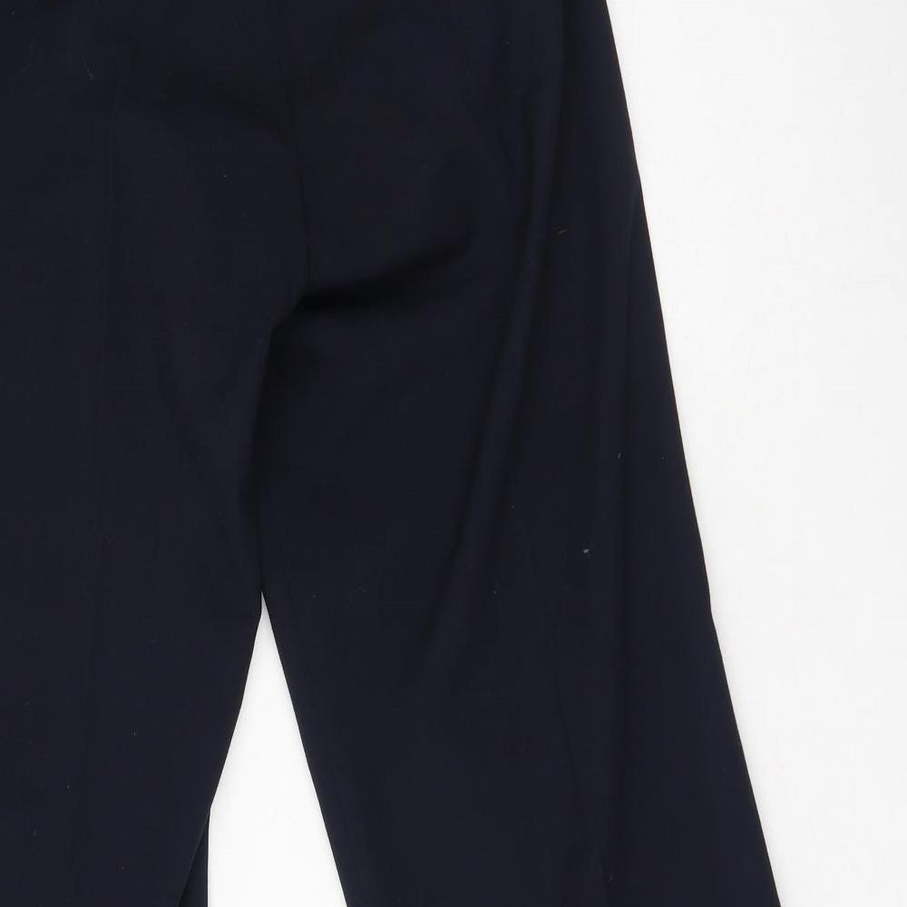 Remus Uomo Mens Blue Viscose Trousers Size 30 in L27 in Regular