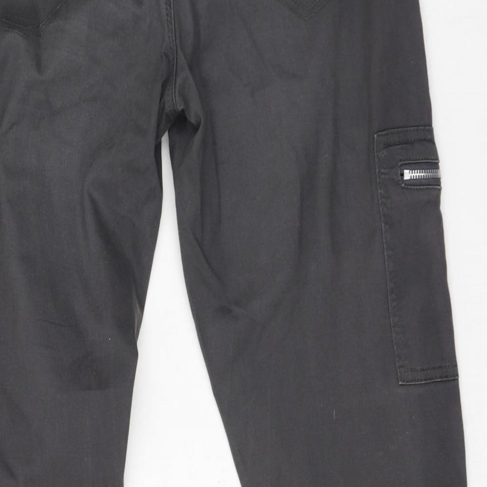 Rant & Rave Womens Grey Cotton Jegging Trousers Size 32 L27 in Regular