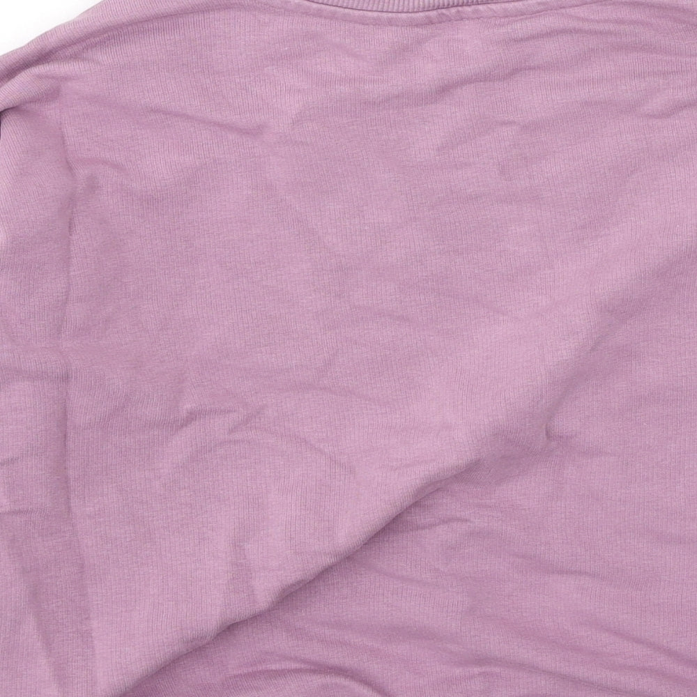 George Girls Purple Cotton Pullover Sweatshirt Size 7-8 Years