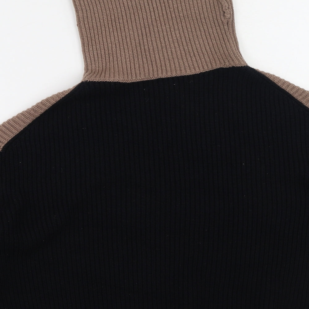 Apricot Womens Multicoloured High Neck Viscose Pullover Jumper Size M