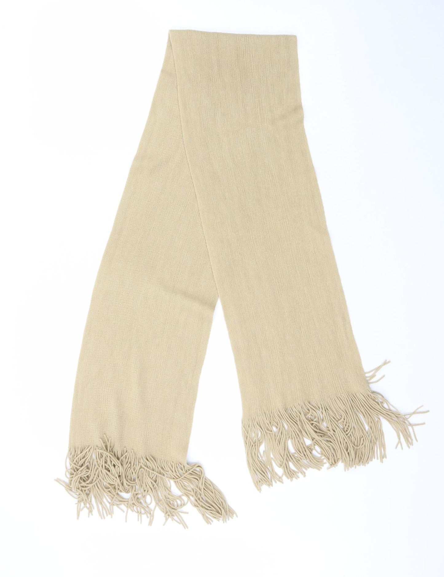 Preworn Womens Beige Polyester Scarf