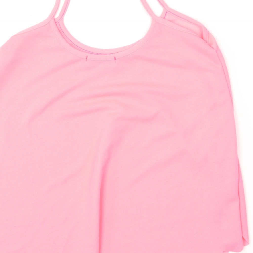Red Chilli Womens Pink Polyester Camisole T-Shirt Size M Sweetheart