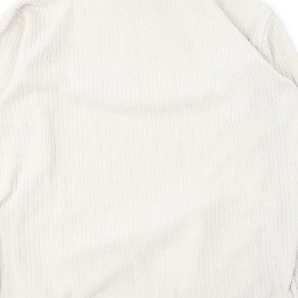 Nuggets Womens Beige Polyester Pullover Sweatshirt Size M