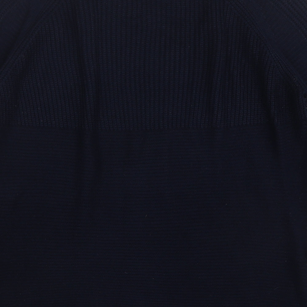 Debenhams Womens Blue Round Neck Acrylic Pullover Jumper Size 14