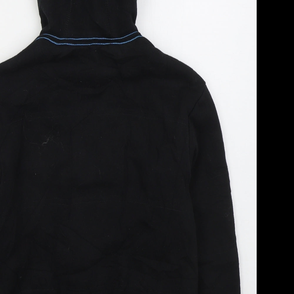 Shaun White Boys Black Cotton Full Zip Hoodie Size S Zip