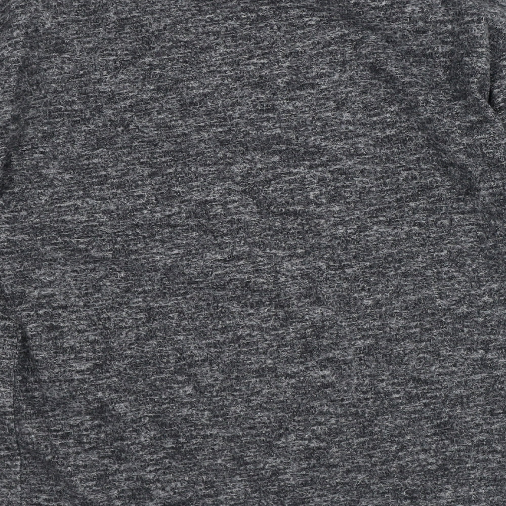 Zara Womens Grey Cotton Pullover Sweatshirt Size S