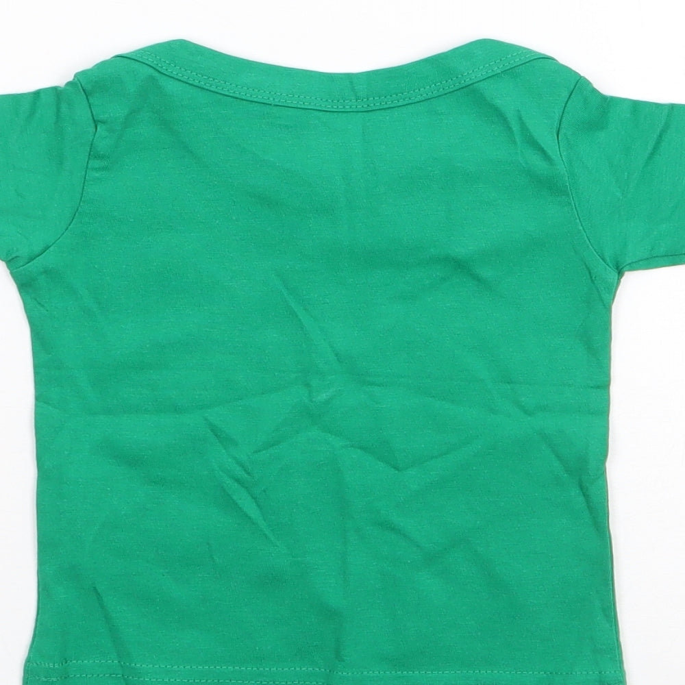 O'Neills Boys Green 100% Cotton Jersey T-Shirt Size 12-18 Months Crew Neck Pullover - Ireland