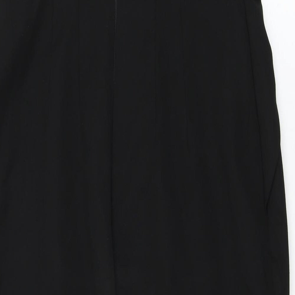 Coast Womens Black Viscose Pencil Dress Size 12 Sweetheart Zip