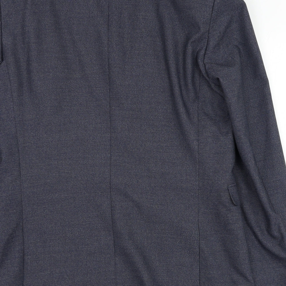 NEXT Mens Blue Polyester Jacket Suit Jacket Size 40