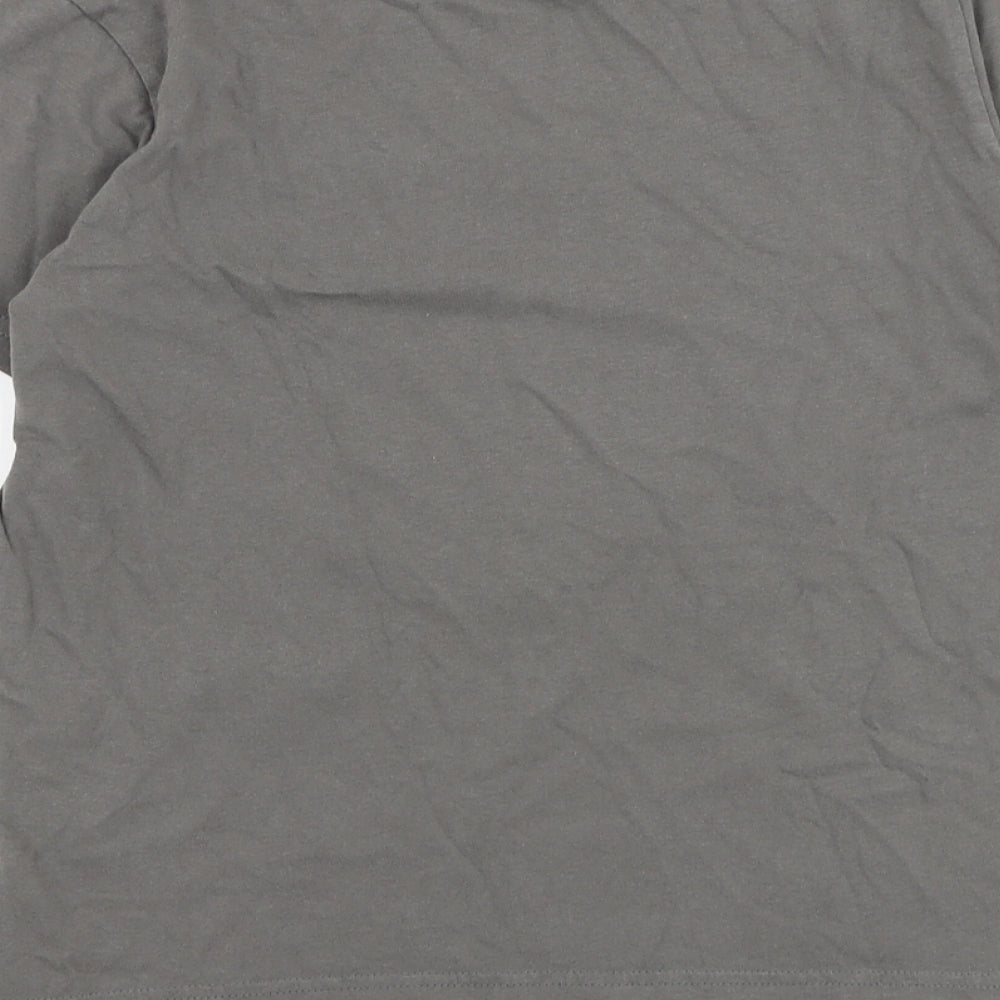 Primark Girls Grey Cotton Basic T-Shirt Size 10-11 Years Round Neck Pullover - Mindful Souls