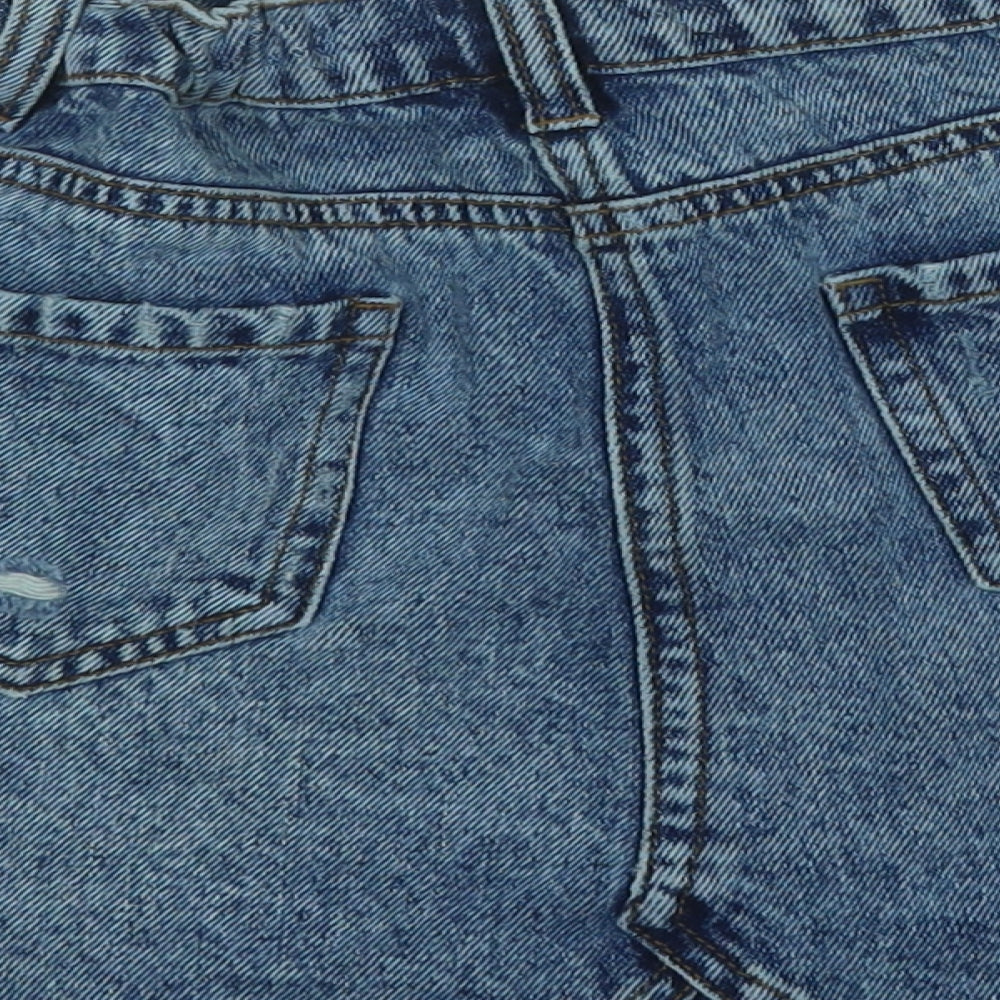 Very Girls Blue Cotton A-Line Skirt Size 10 Years Regular