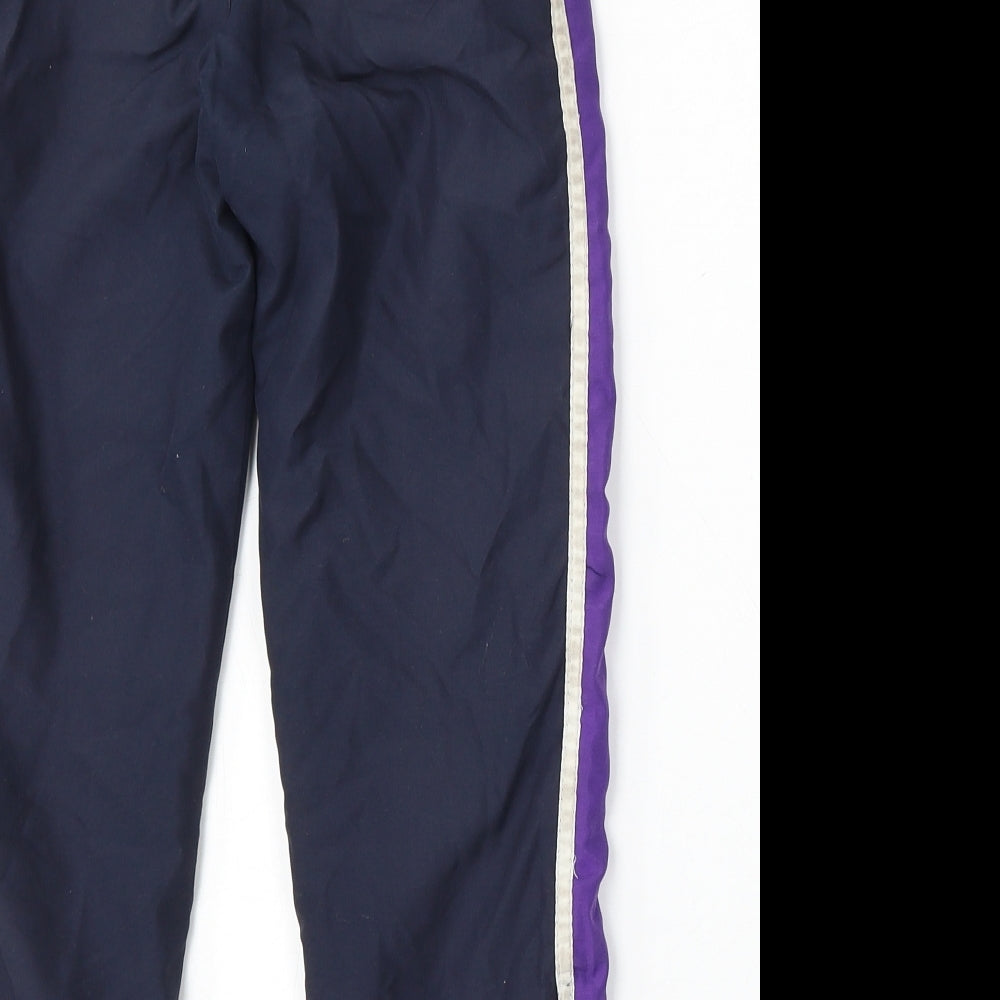 Team Colours Boys Blue Polyester Jogger Trousers Size XS L23 in Regular