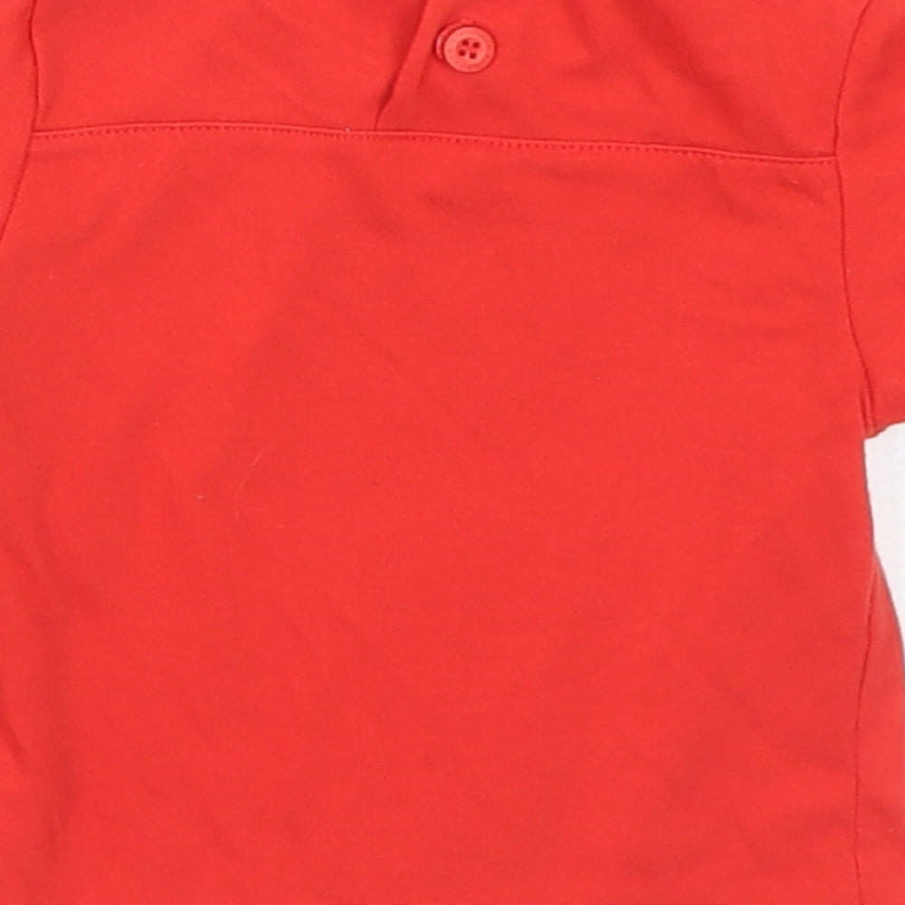 Lonsdale Baby Red Polyester Basic T-Shirt Size 6-9 Months Crew Neck - 6-12 months