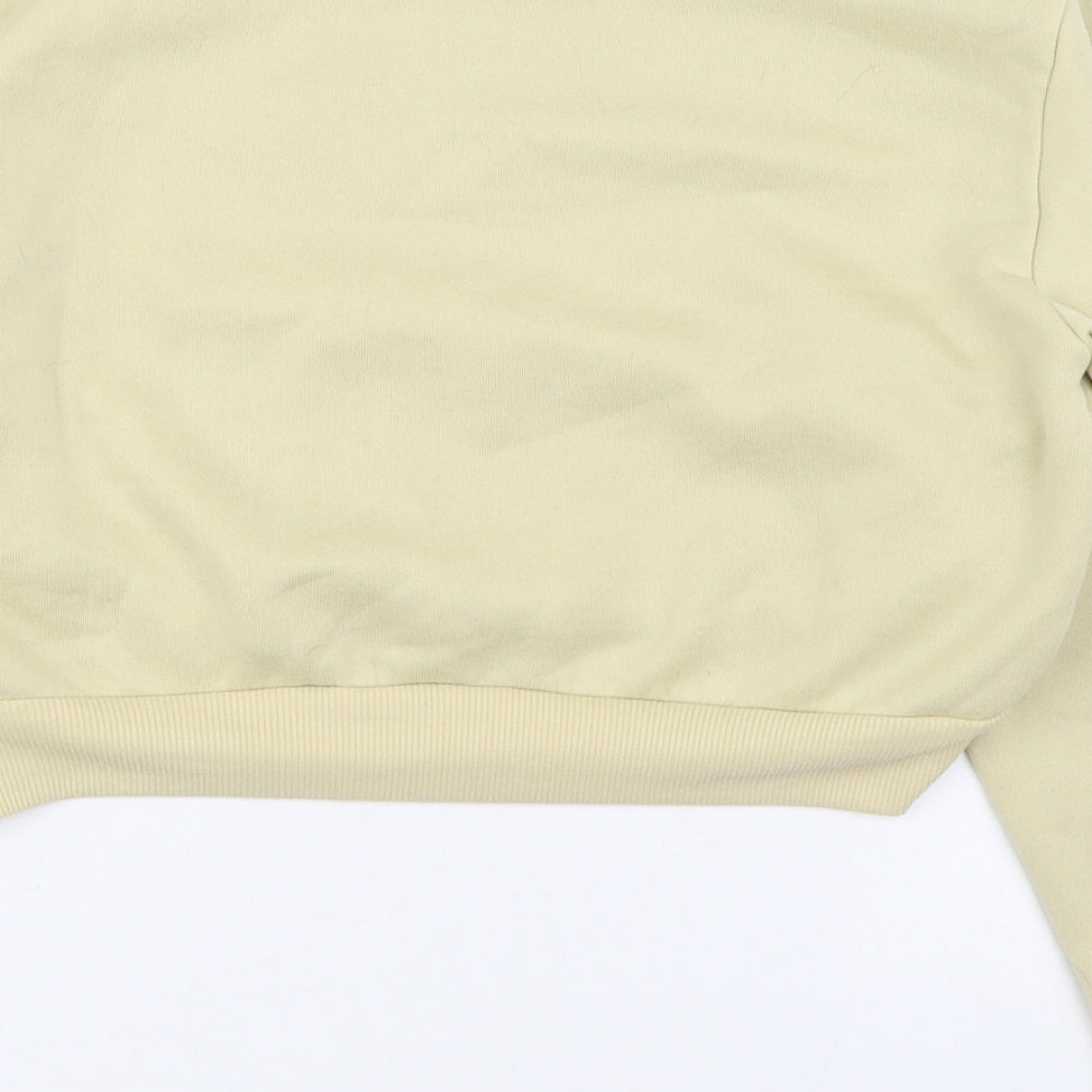 SheIn Womens Beige Polyester Pullover Sweatshirt Size XS Pullover