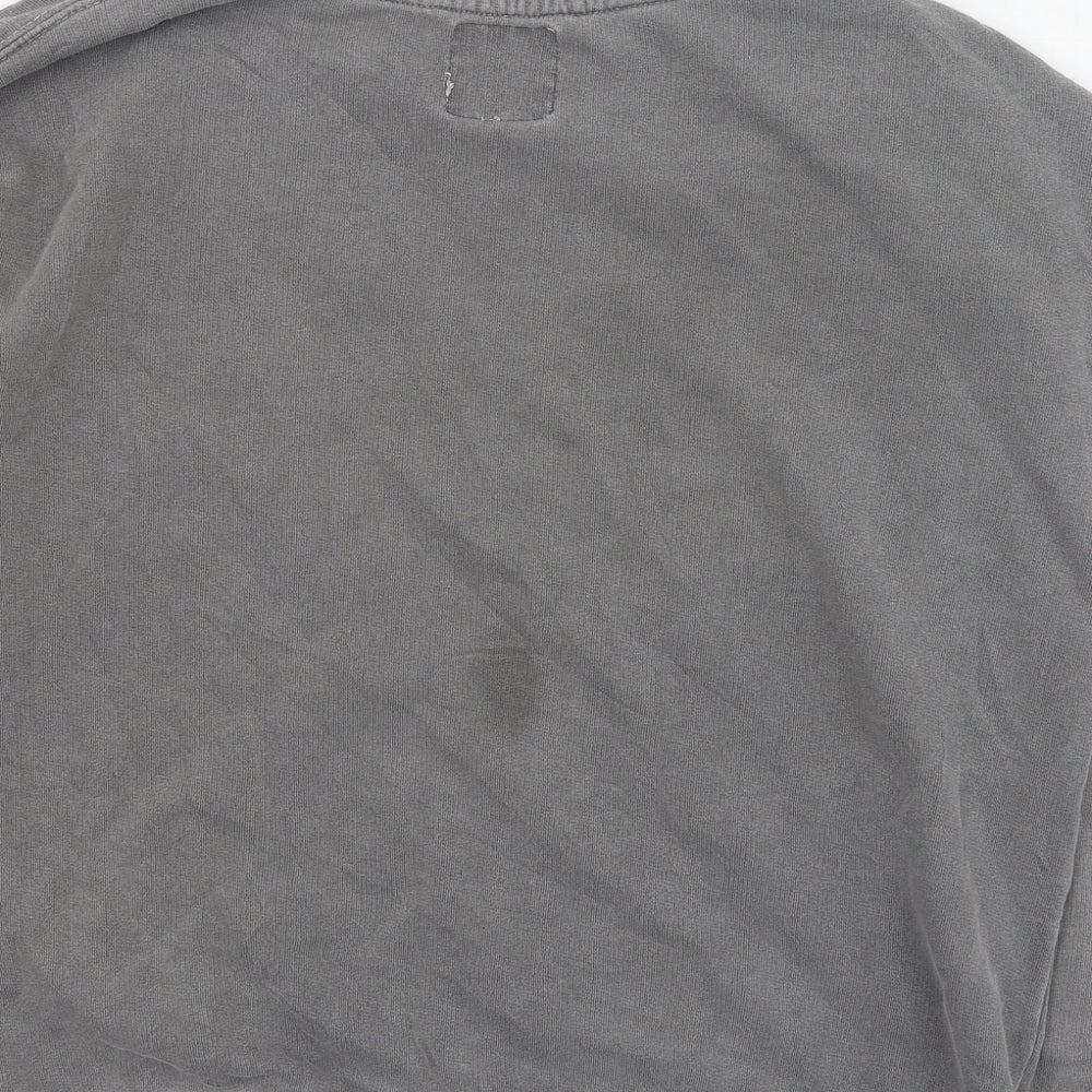 Pull&Bear Mens Gold Cotton Pullover Sweatshirt Size M