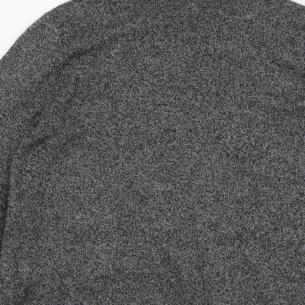 Preworn Womens Grey Round Neck Polyester Pullover Jumper Size S