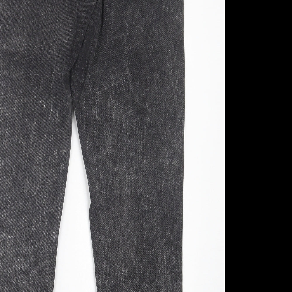 ASOS Womens Black Cotton Straight Jeans Size 28 in L32 in Regular Button