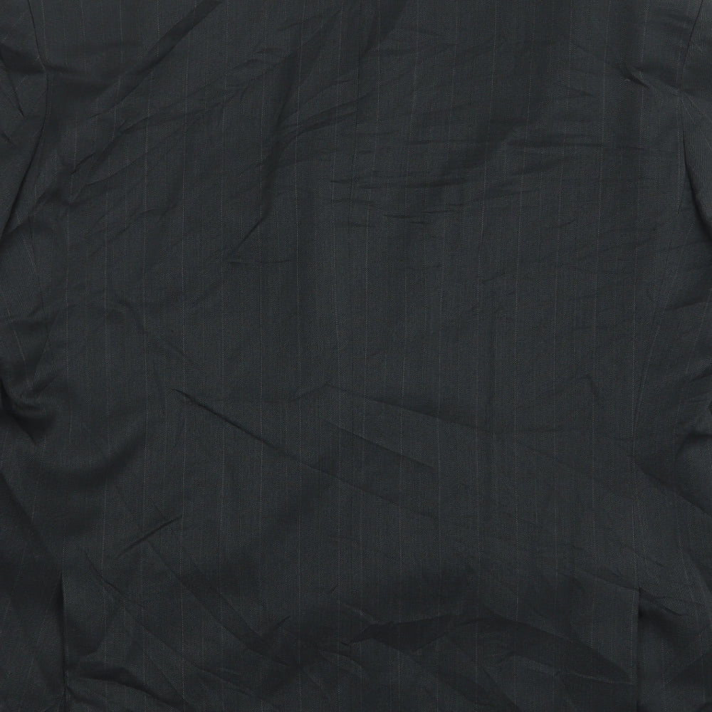Berkertex Mens Green Striped Wool Jacket Suit Jacket Size 46