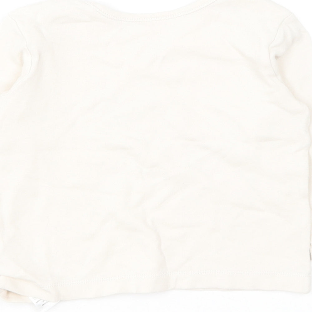 George Baby Beige Solid Cotton Cami Pyjama Top Size 9-12 Months - Winnie The Pooh