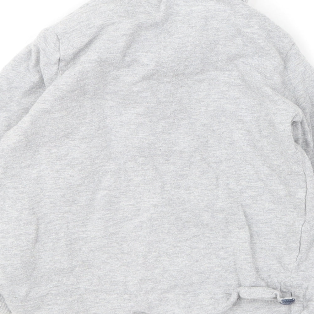Mothercare Boys Grey Cotton Basic Polo Size 9-12 Months Collared