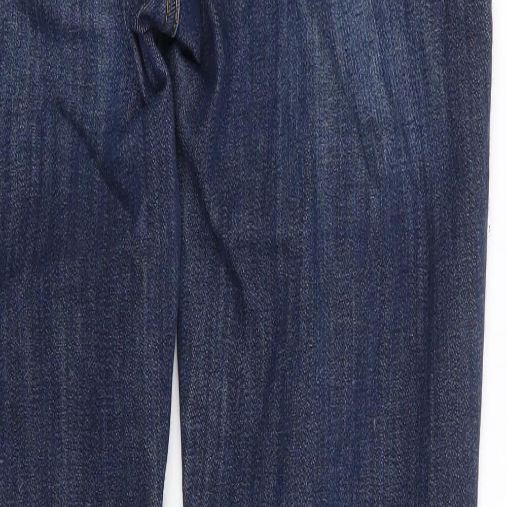 H&M Womens Blue Cotton Skinny Jeans Size 28 L28 in Regular Zip