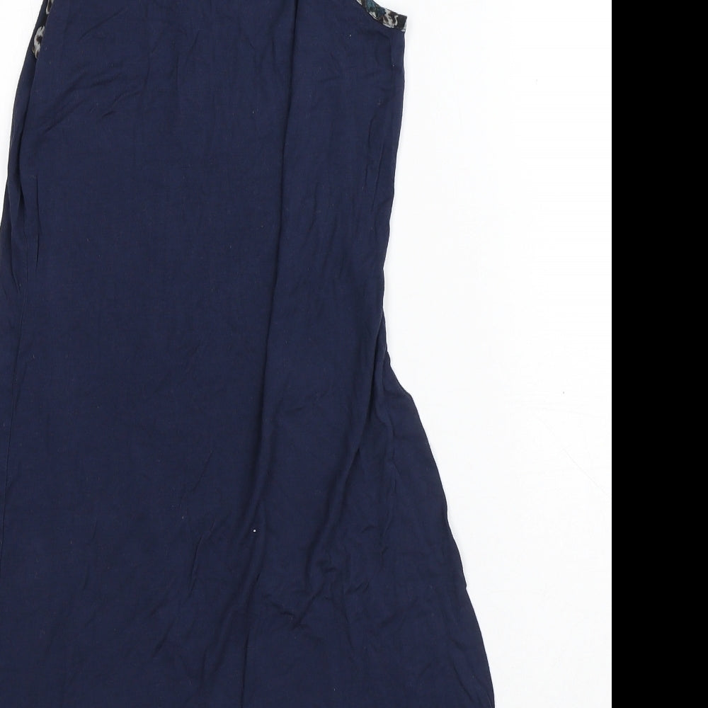 Preworn Womens Blue Polyester A-Line Size S Square Neck