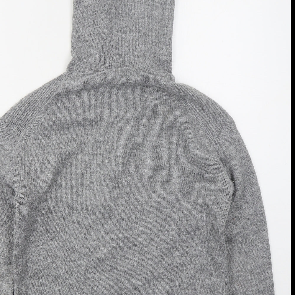 Primark Womens Grey Acrylic Pullover Hoodie Size 4 Pullover