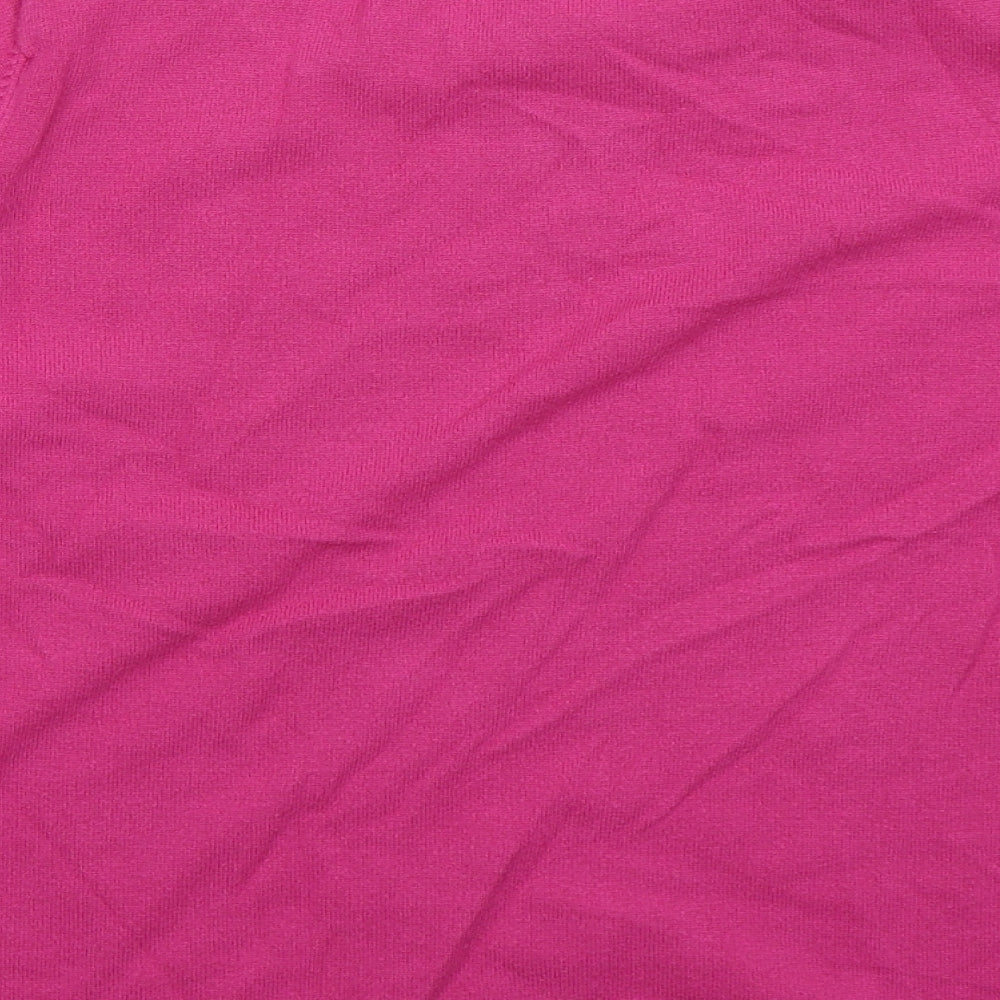 SarahHamilton Womens Pink Round Neck Viscose Pullover Jumper Size L