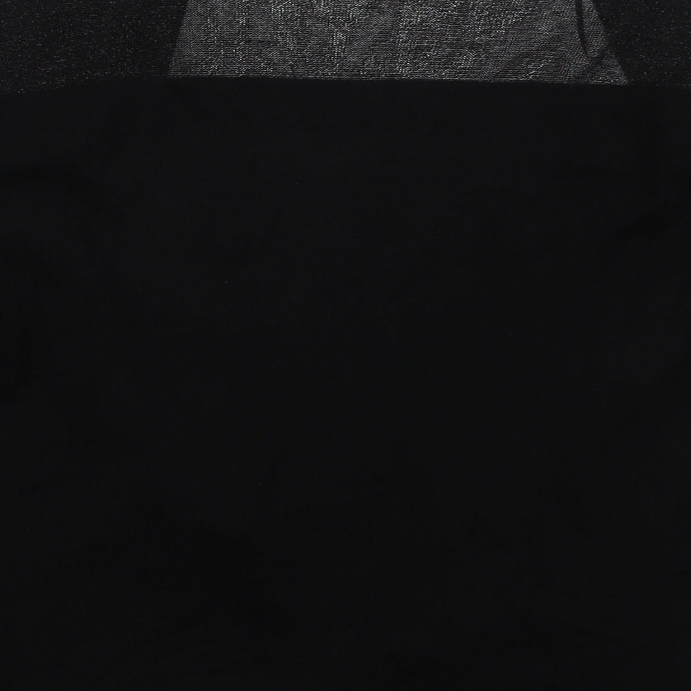 F&F Womens Black V-Neck Viscose Cardigan Jumper Size 8