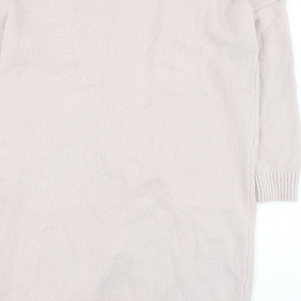 Cameo Rose Womens Pink Square Neck Viscose Cardigan Jumper Size M