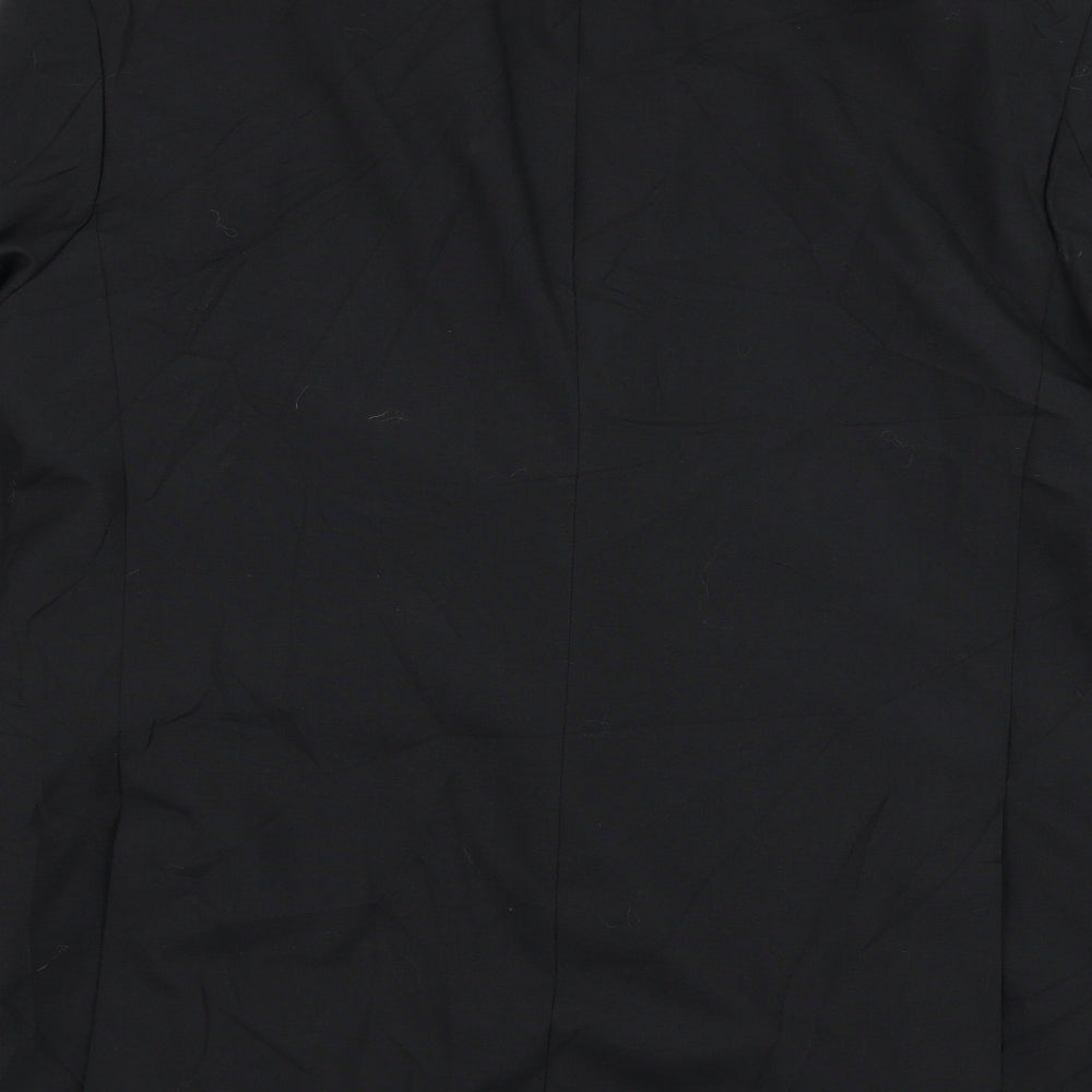 Nicholas Rowe Mens Black Wool Jacket Suit Jacket Size 42