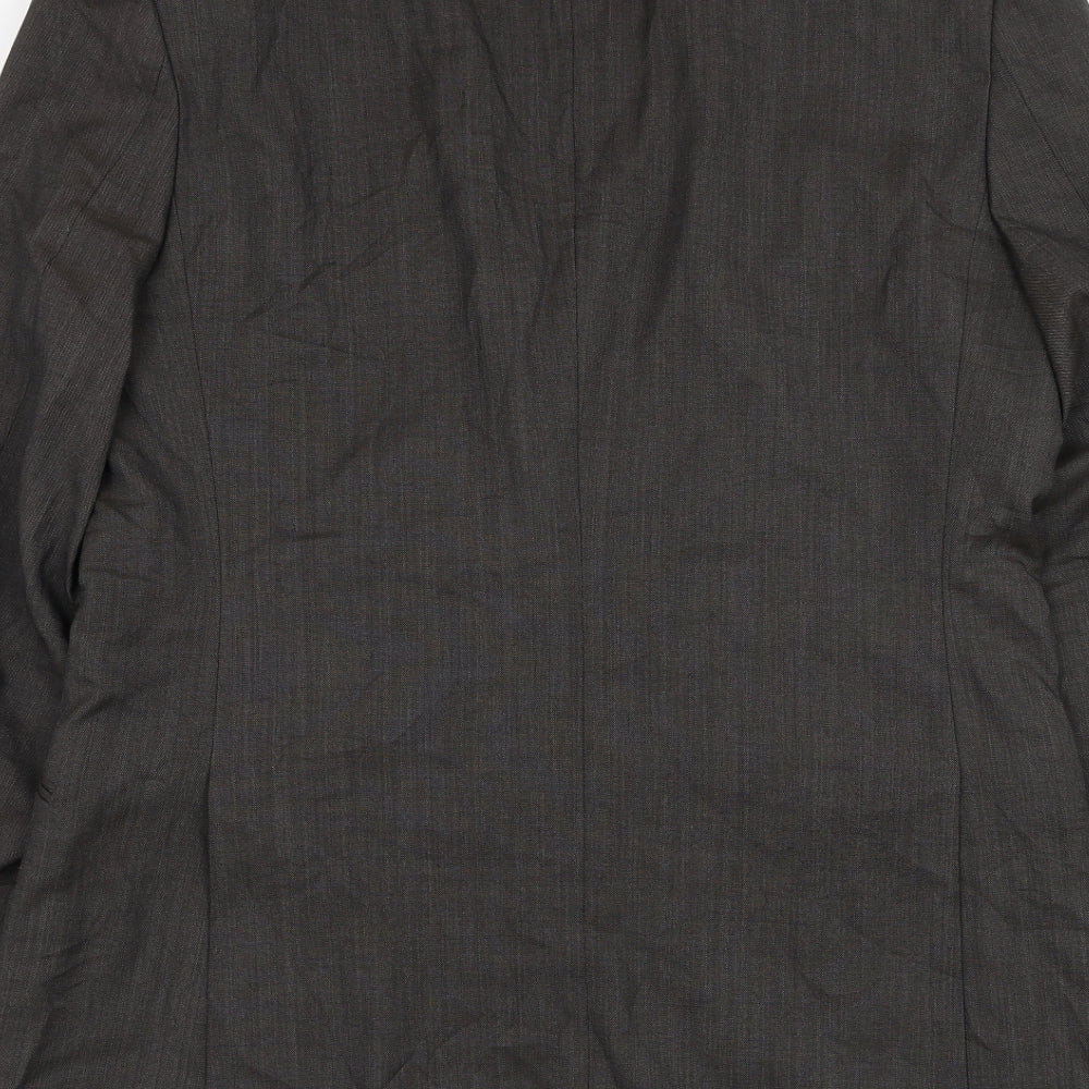 Linea Mens Brown Wool Jacket Suit Jacket Size 40